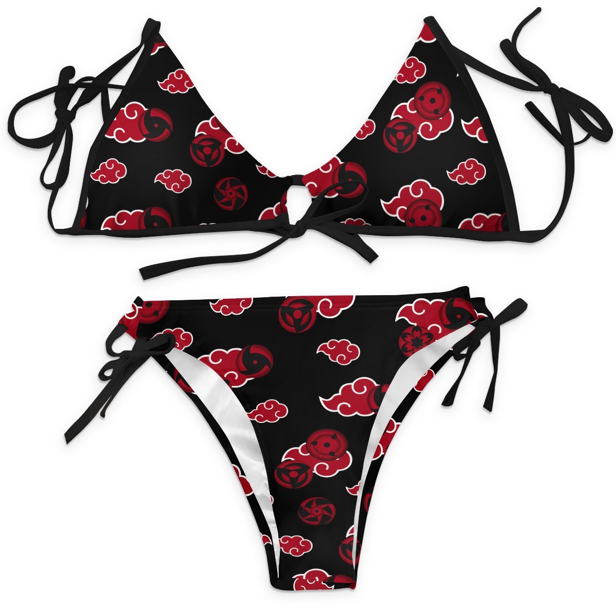 Naruto Swimsuits Akatsuki Sharingan Bikini Swimsuit Fdm3107 Anime Swimsuits