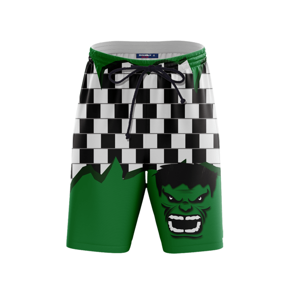 Green Hulk Beach Shorts FDM3107 S Official Anime Swimsuit Merch