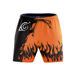 Naruto's Fire Beach Shorts FDM3107 S Official Anime Swimsuit Merch