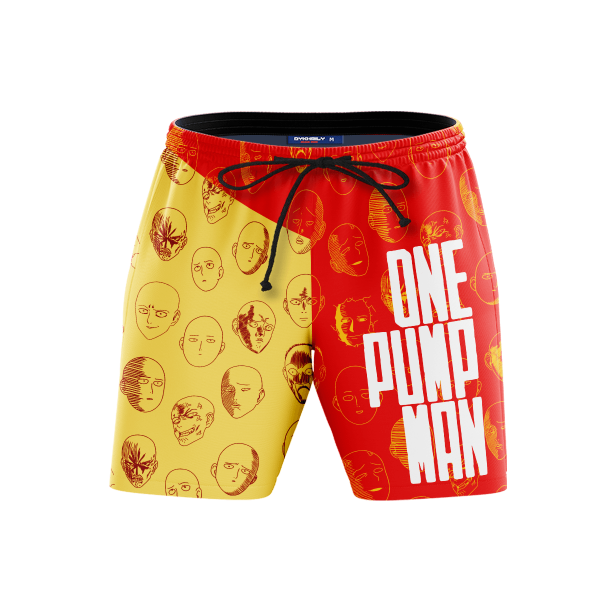One Pump Man Beach Shorts FDM3107 S Official Anime Swimsuit Merch