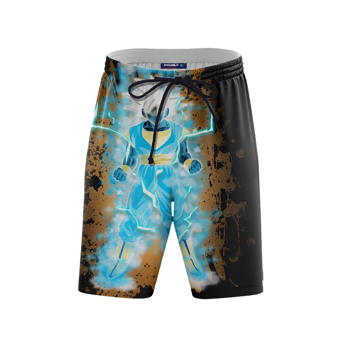 Super Goku Beach Shorts FDM3107 S Official Anime Swimsuit Merch