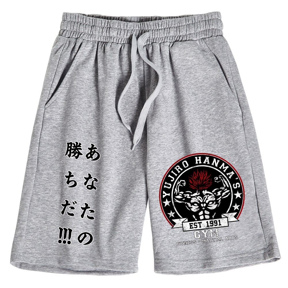 Anime Baki The Grappler Shorts Man Woman Casual Loose Beach Cotton Short Pants 1 - Anime Swimsuits