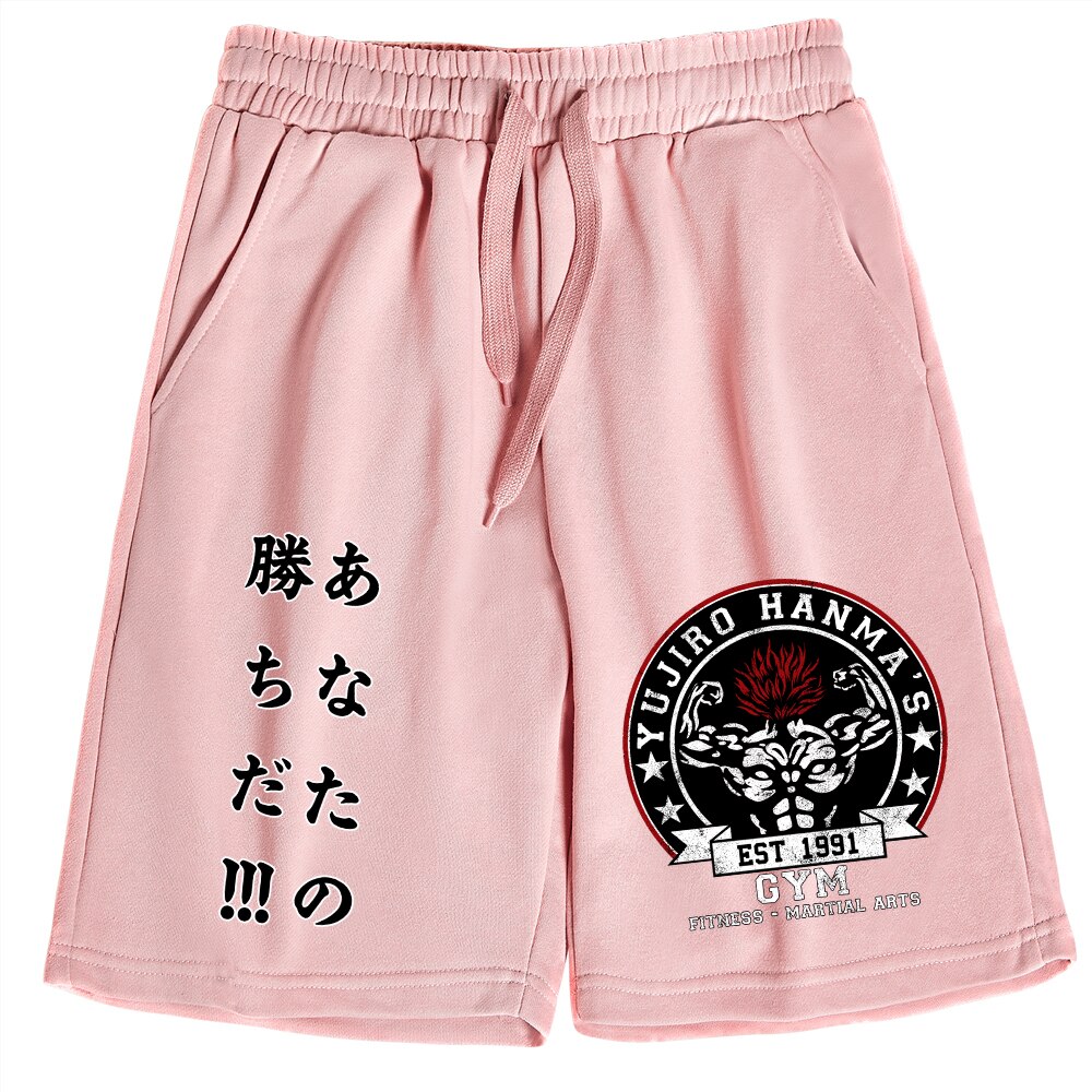 Anime Baki The Grappler Shorts Man Woman Casual Loose Beach Cotton Short Pants 2 - Anime Swimsuits