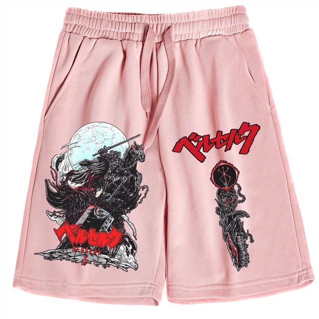 Berserk Anime Print Shorts Man Woman Casual Loose Beach Cotton Short Pants 2.jpg 640x640 2 - Anime Swimsuits