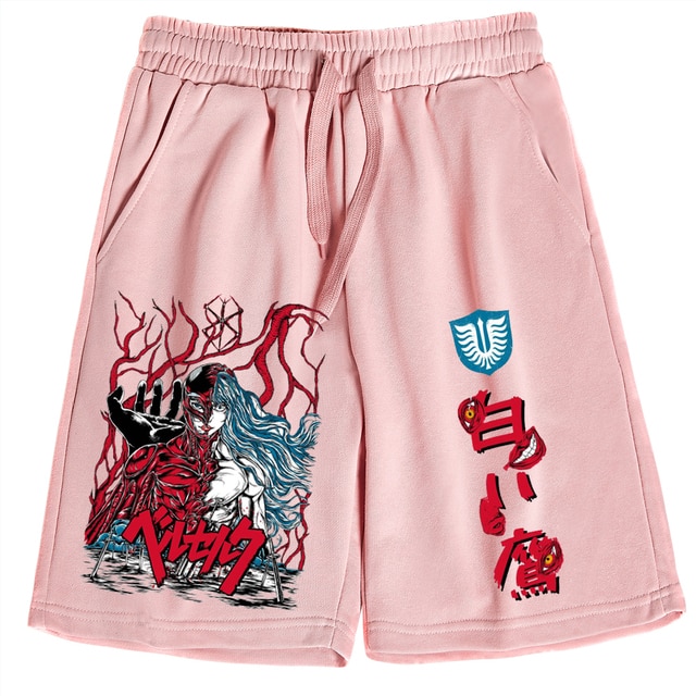 Berserk Anime Print Shorts Man Woman Casual Loose Beach Cotton Short Pants 5.jpg 640x640 5 - Anime Swimsuits