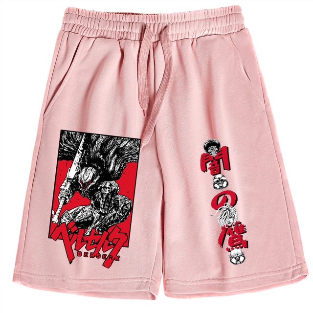 Berserk Anime Print Shorts Man Woman Casual Loose Beach Cotton Short Pants 8.jpg 640x640 8 - Anime Swimsuits