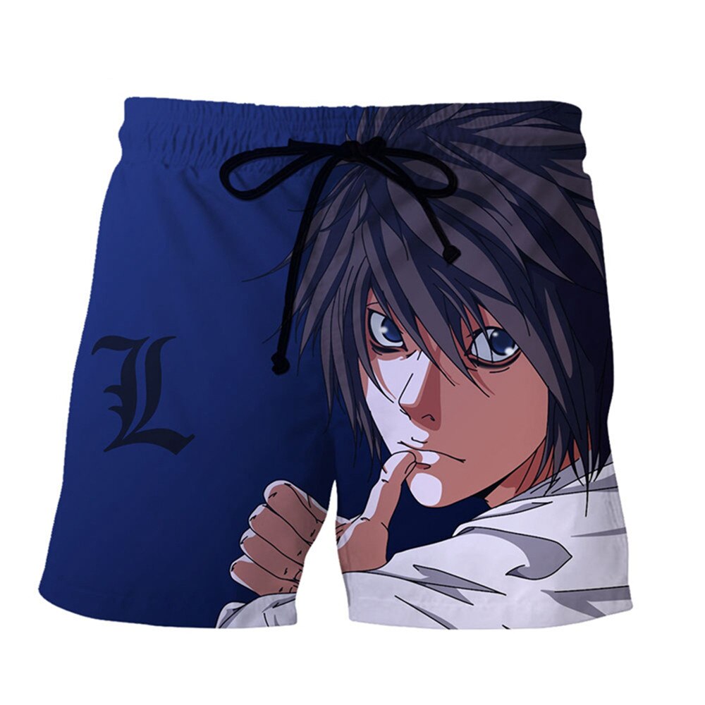 CLOOCL Men Shorts Death Note Anime 3D Print Unisex Beach Shorts Casual Streetwear Harajuku Style Fitness 2 - Anime Swimsuits