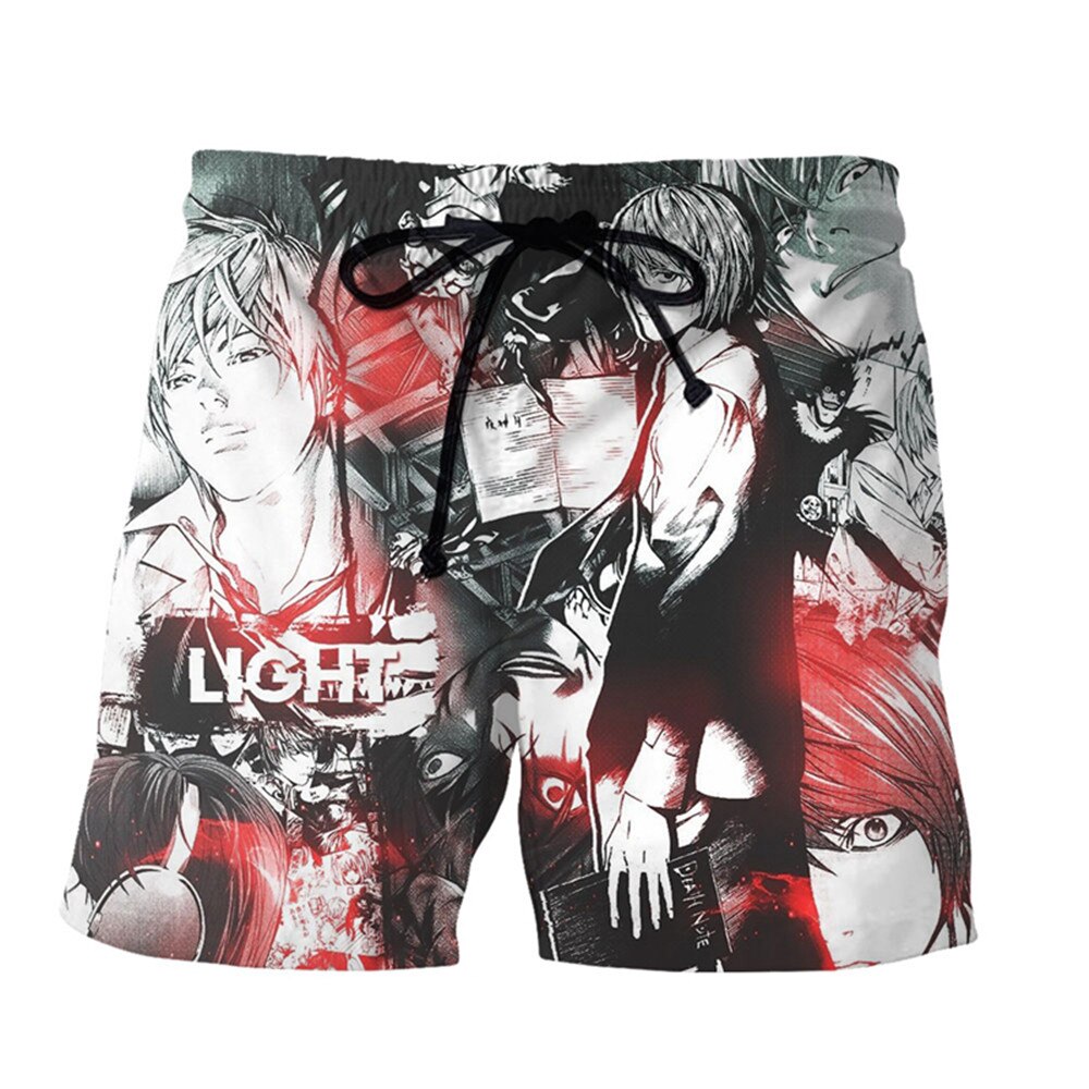 CLOOCL Men Shorts Death Note Anime 3D Print Unisex Beach Shorts Casual Streetwear Harajuku Style Fitness 5 - Anime Swimsuits