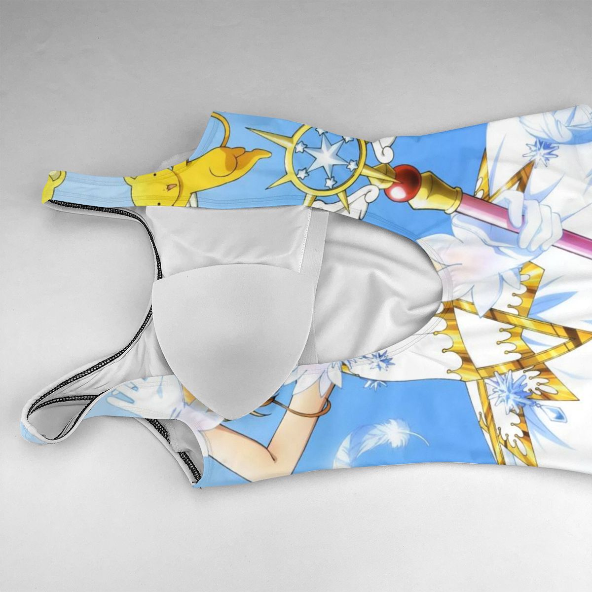 Cardcaptor Sakura Push Up Swimwear One piece Beach Bathing Suit Gradient Print Sexy One Piece Women 4 - Anime Swimsuits