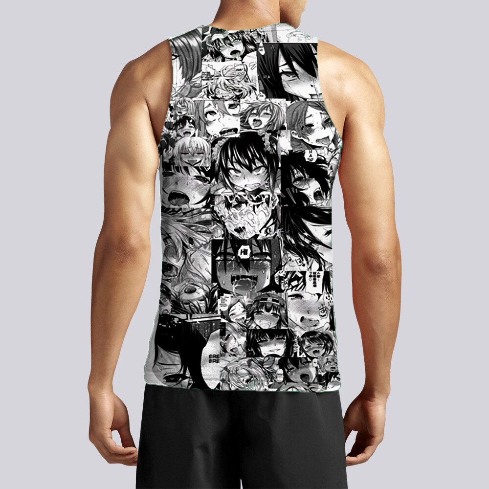 Hot Selling Hoodies Ahegao 3D Pajamas Printed Vests For Men Women s Hoodies Endless Patterns Anime 4 - Anime Swimsuits