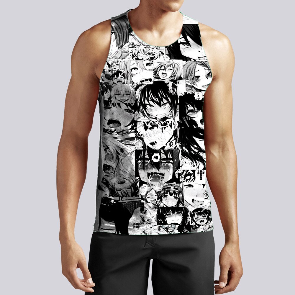 Hot Selling Hoodies Ahegao 3D Pajamas Printed Vests For Men Women s Hoodies Endless Patterns Anime 5 - Anime Swimsuits